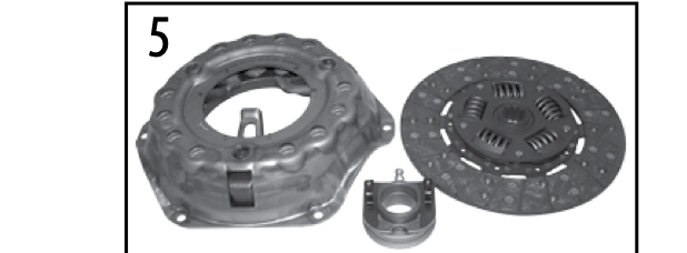 Clutch kit photo, callout 5, for the 5.0L, 5.9L, and 6.6L V8 clutch.