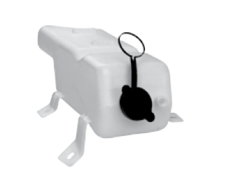Coolant bottle and cap.