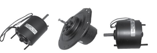 Three heater and defroster blower motors.